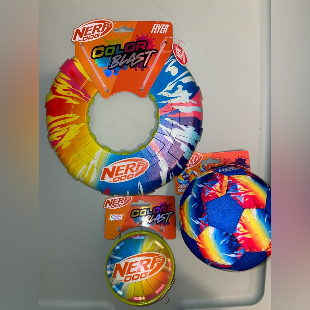 Nerf Dog Color Blast Toy Set